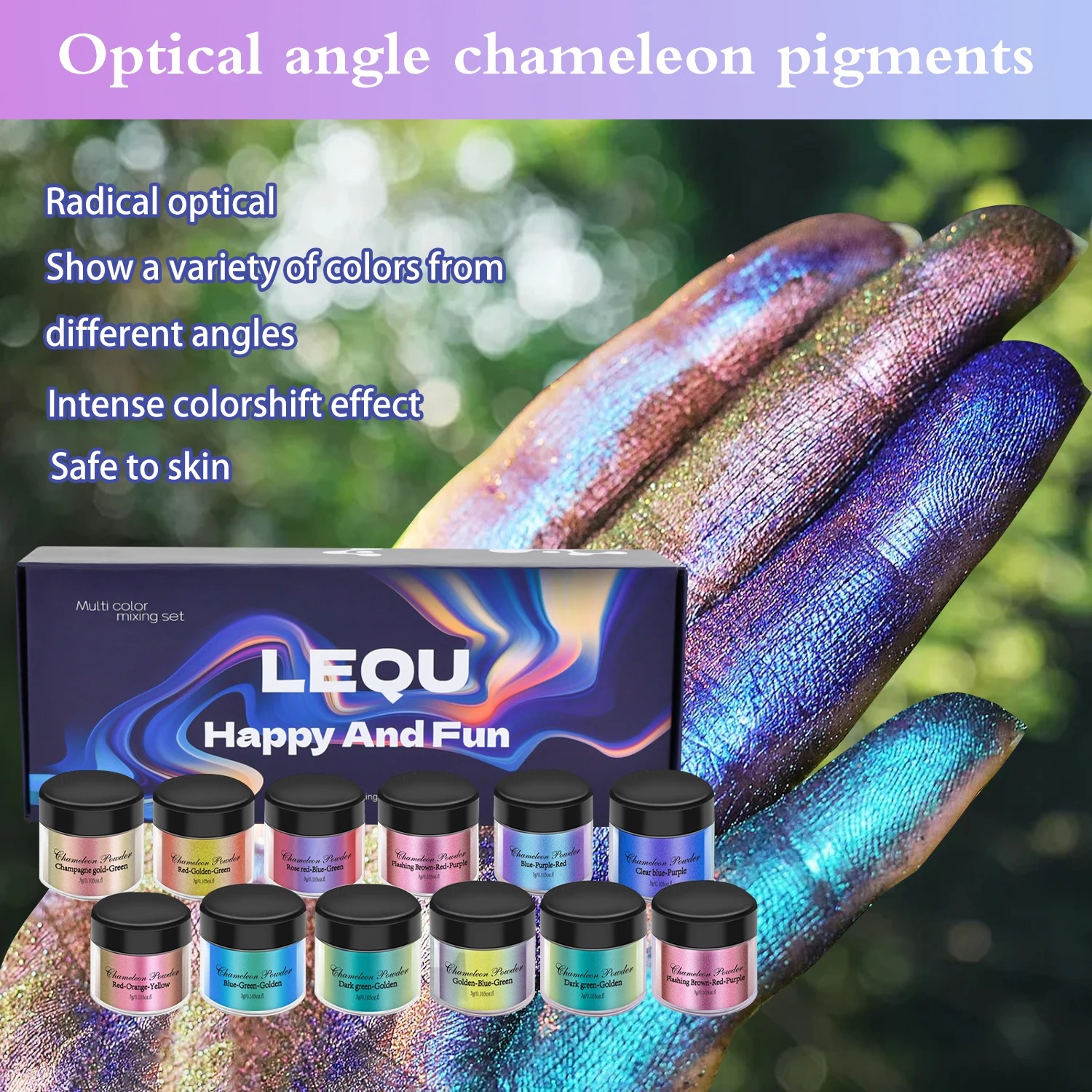 A set of chameleon pink nail c - Resin Pigment Set avis et prix