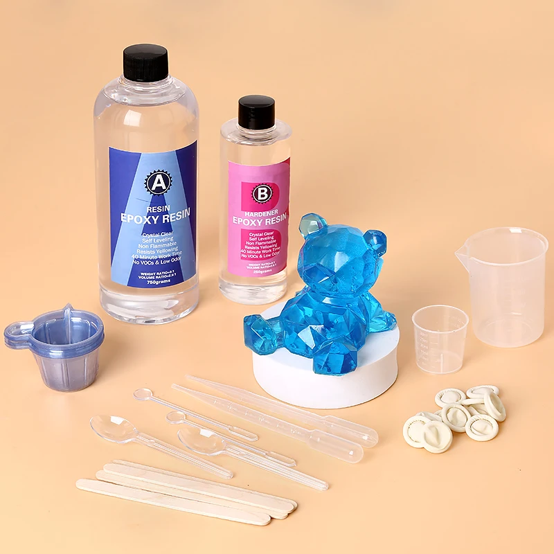 Epoxy Resin Kit Crystal Clear  - Mixing Cup Silicone avis et prix