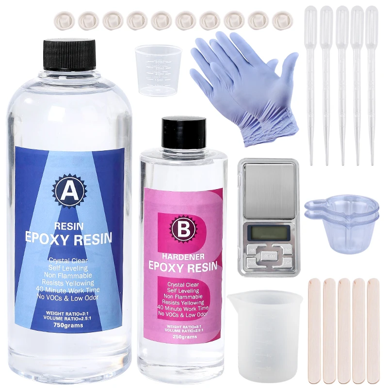 Epoxy Resin Kit Crystal Clear  - Mixing Cup Silicone avis et prix