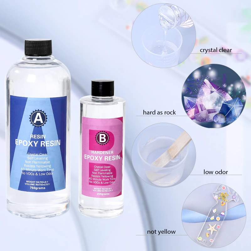 Epoxy Resin Kit Crystal Clear  - Mixing Cup Silicone avis et prix