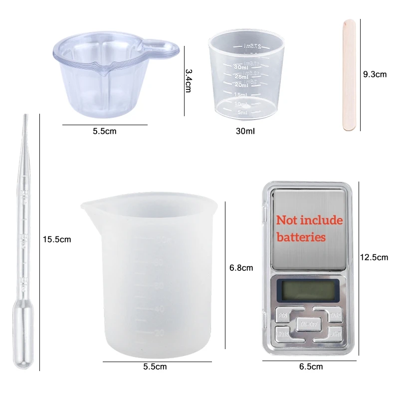 Epoxy Resin Kit Crystal Clear  - Mixing Cup Silicone avis et prix