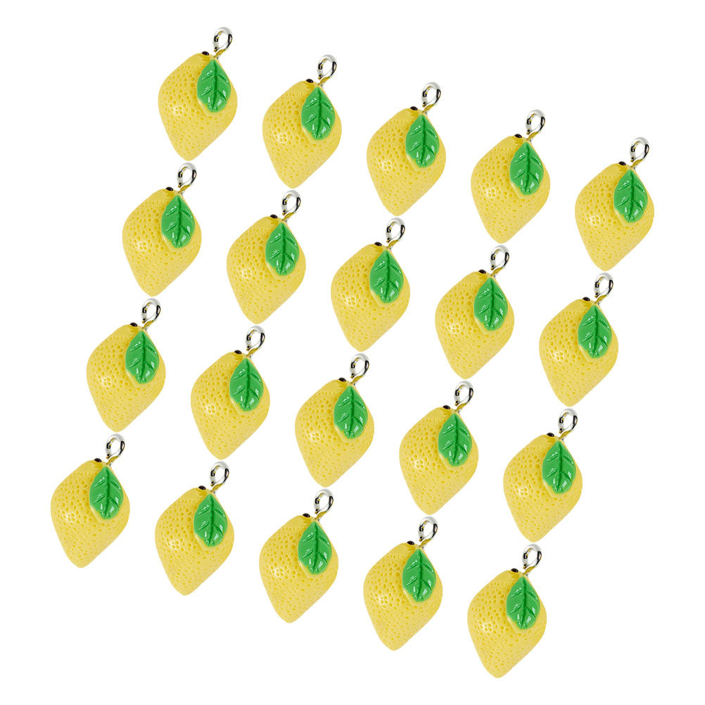20Pcs Resin Lemon Charms Fruit - Resin Crafts avis et prix