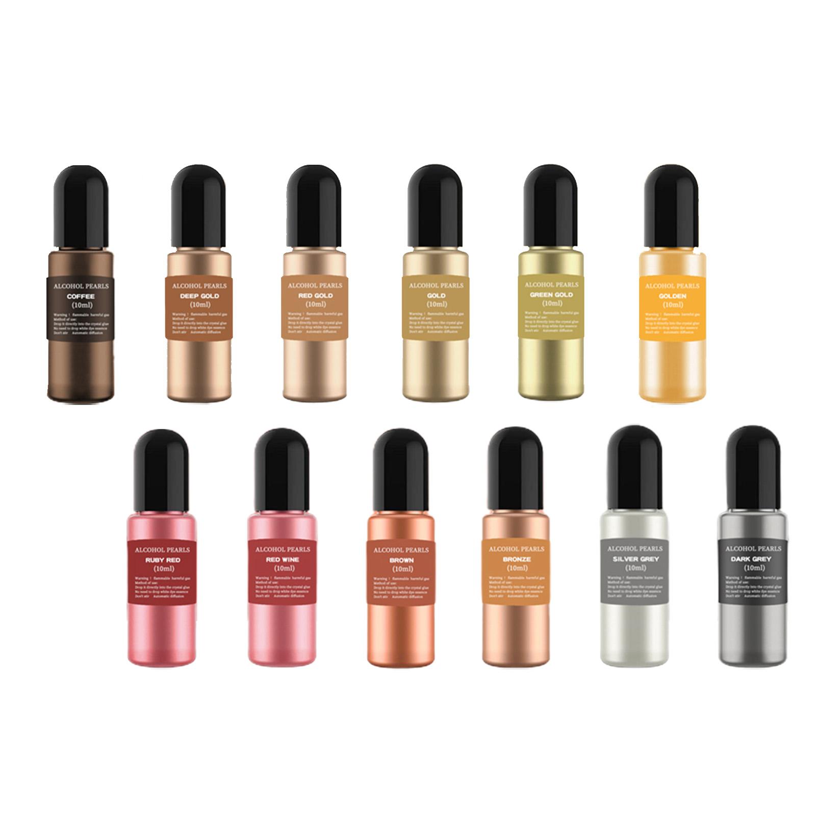 12 Bottles Metallic Alcohol In - Resin Dye Alcohol avis et prix
