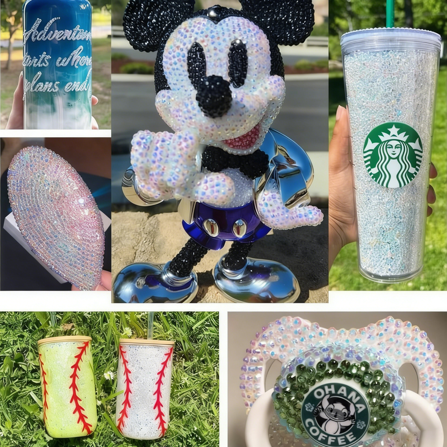 2400pcs 2mm AB Jelly Rhineston - Resin Glitter Pack avis et prix