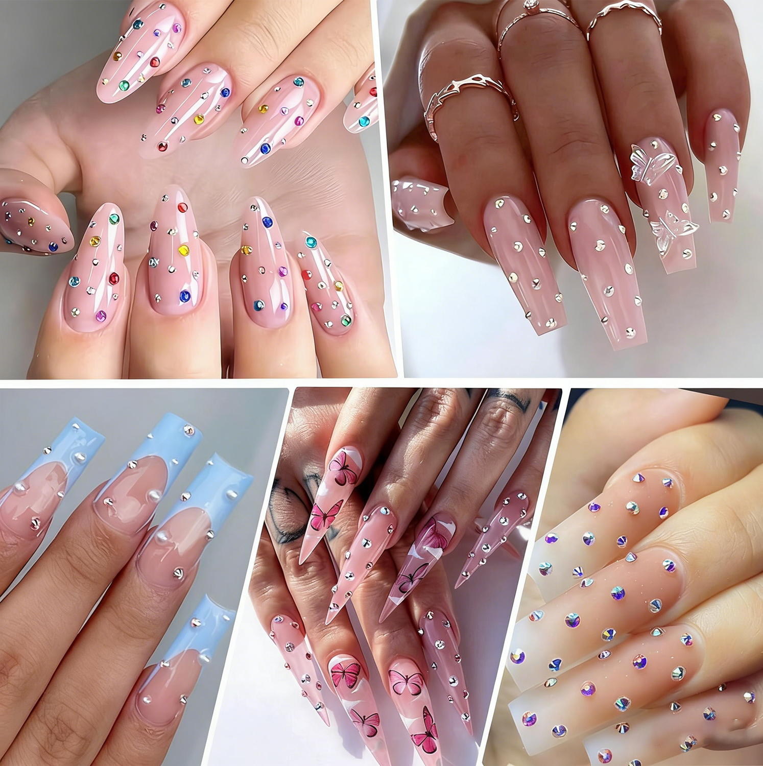2400pcs 2mm AB Jelly Rhineston - Resin Glitter Pack avis et prix