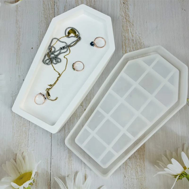 Halloween Coffin Resin Mold Tr - Serving Tray Mold avis et prix