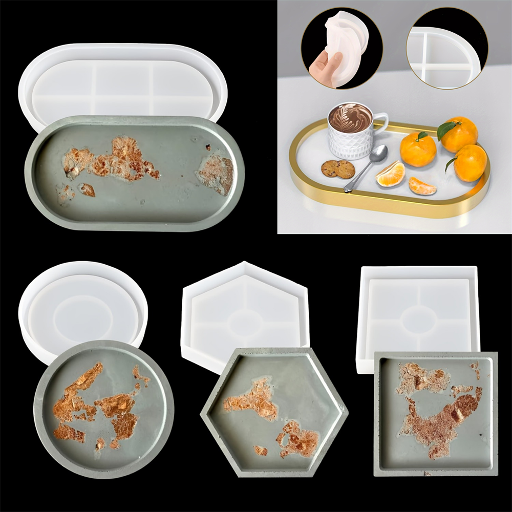 4pcs/Set Storage Tray Coaster  - Serving Tray Mold avis et prix