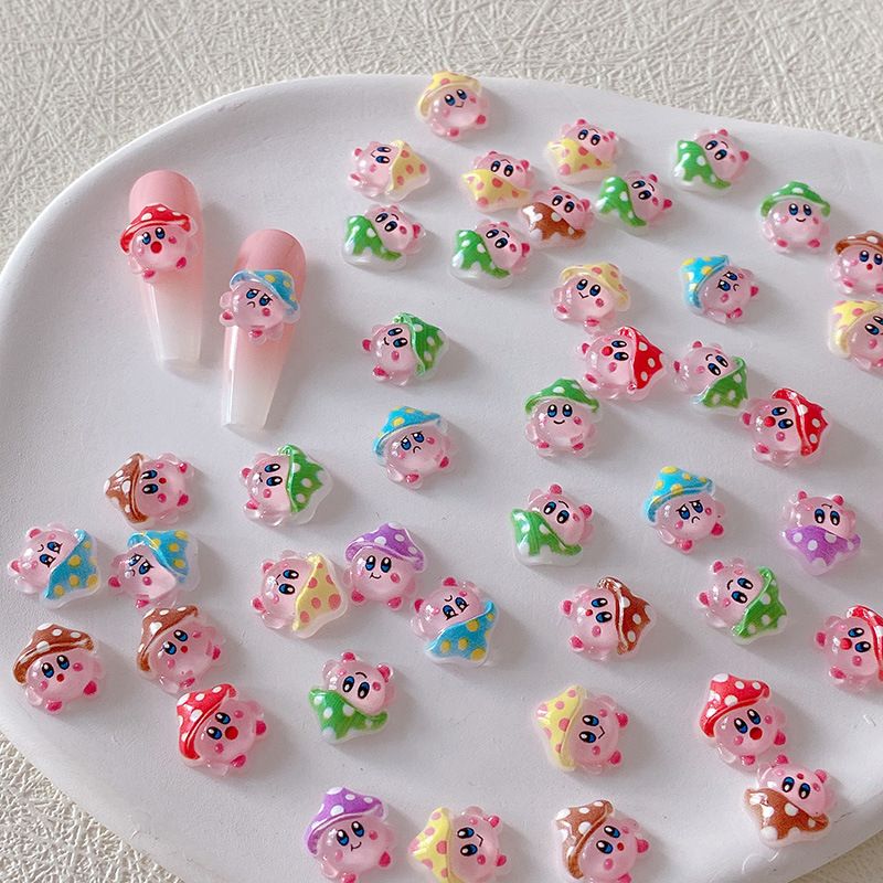 2/10/20pcs Kirby Nail Charms 3 - Resin Crafts avis et prix