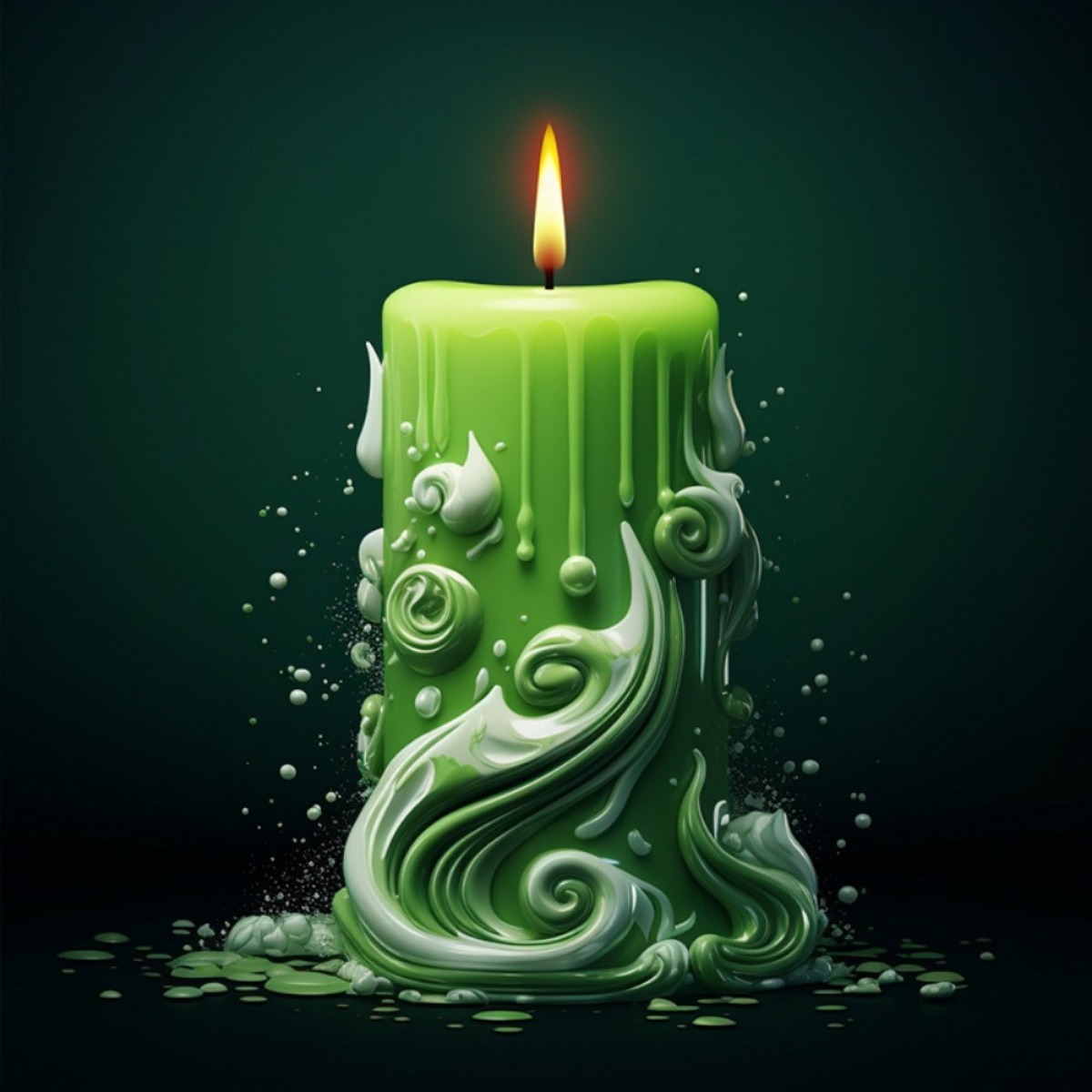 geometry Carved Cylindrical Si - Resin Ocean Wave Mold avis et prix