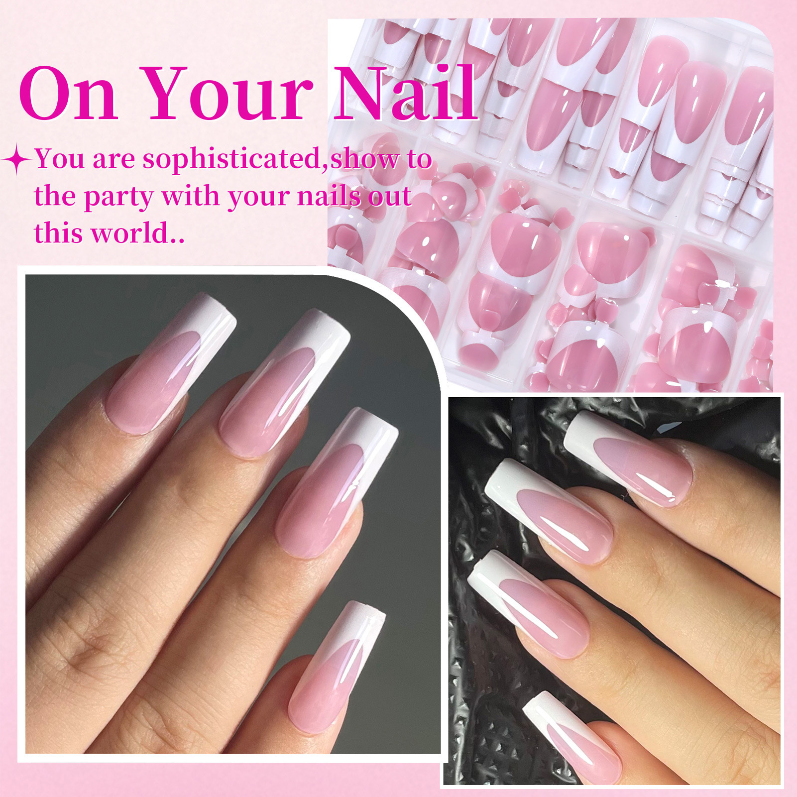 288PCS French Fake Nails Toena - Resin Craft Kit avis et prix