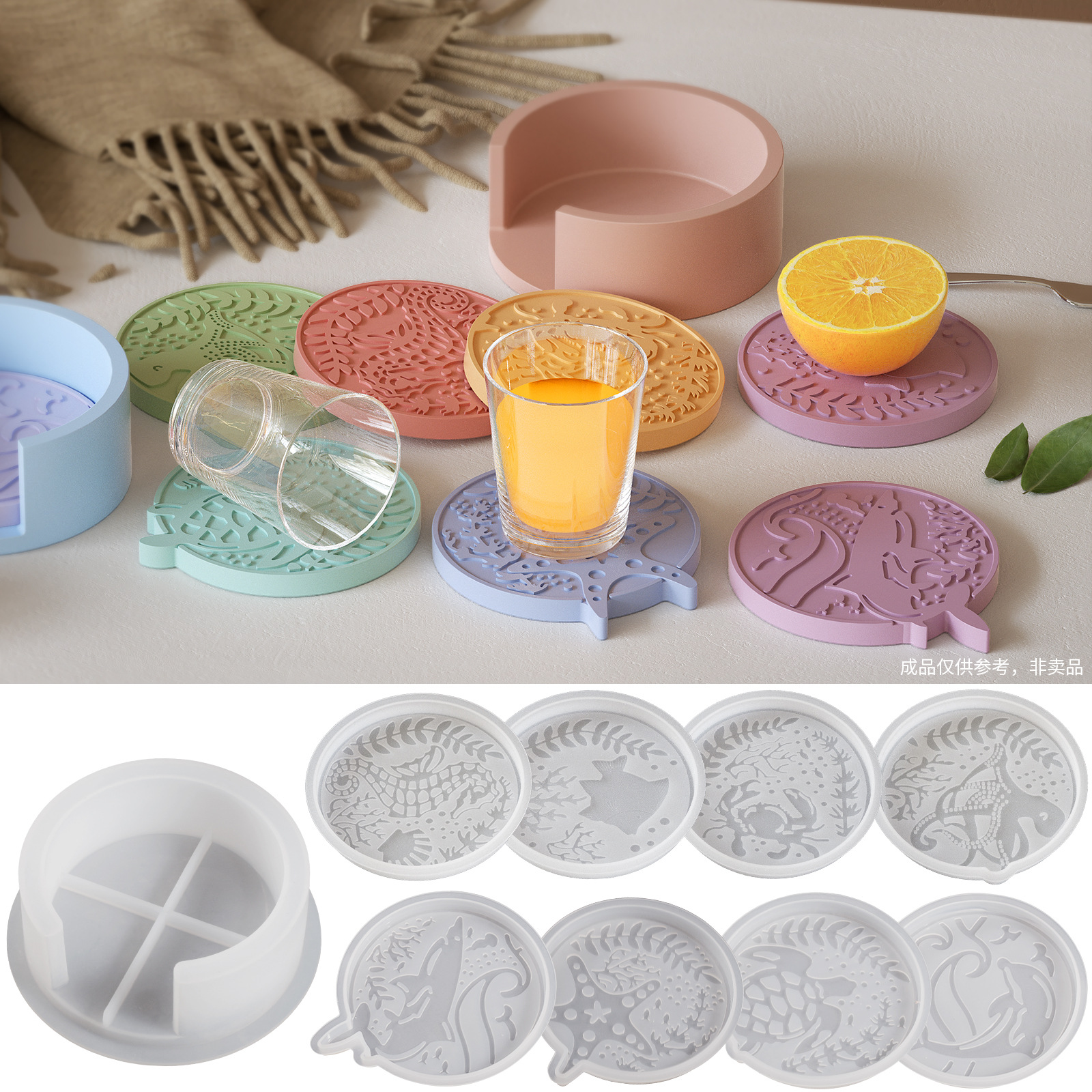 Plaster Coaster Storage Base M - Resin Ocean Wave Mold avis et prix