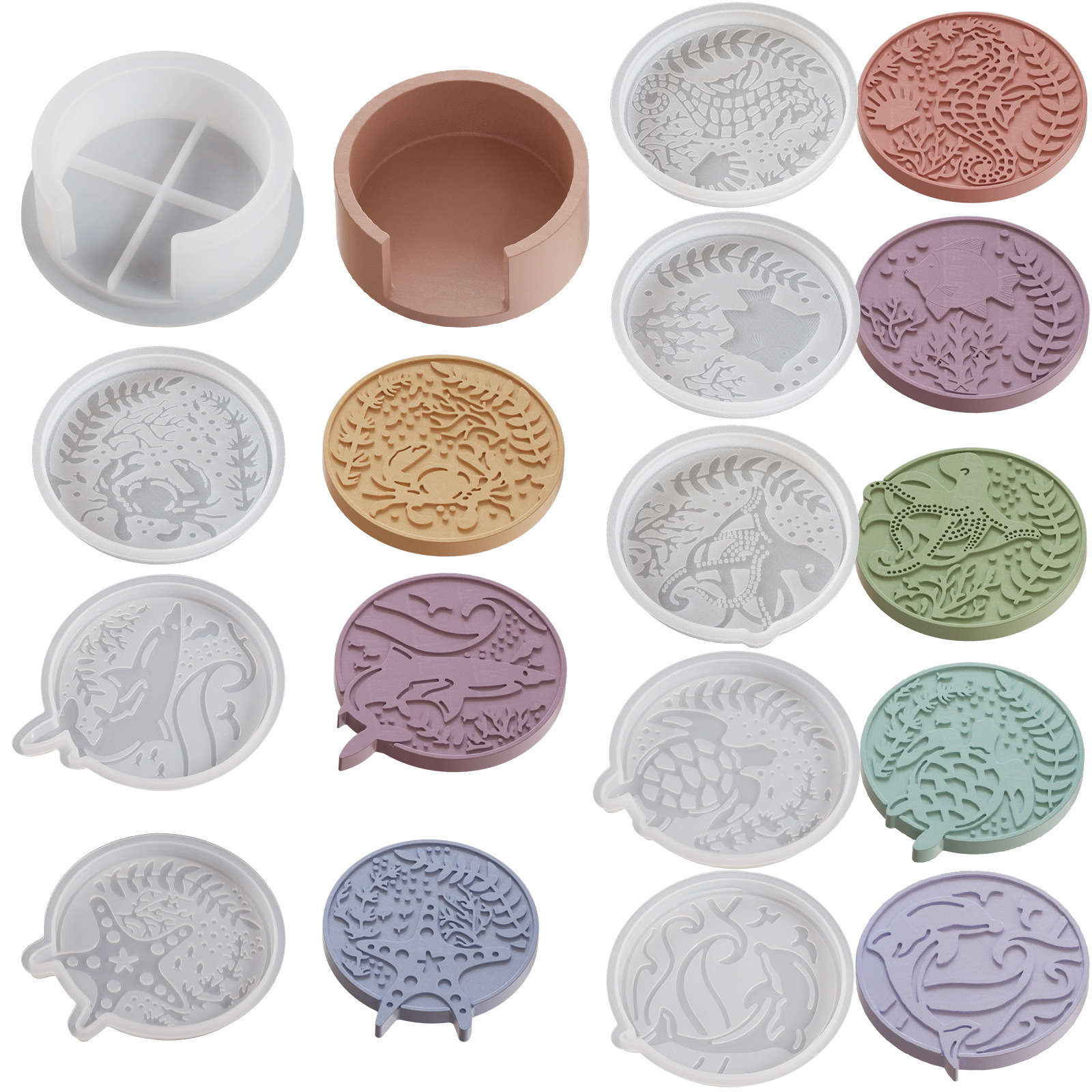 Plaster Coaster Storage Base M - Resin Ocean Wave Mold avis et prix