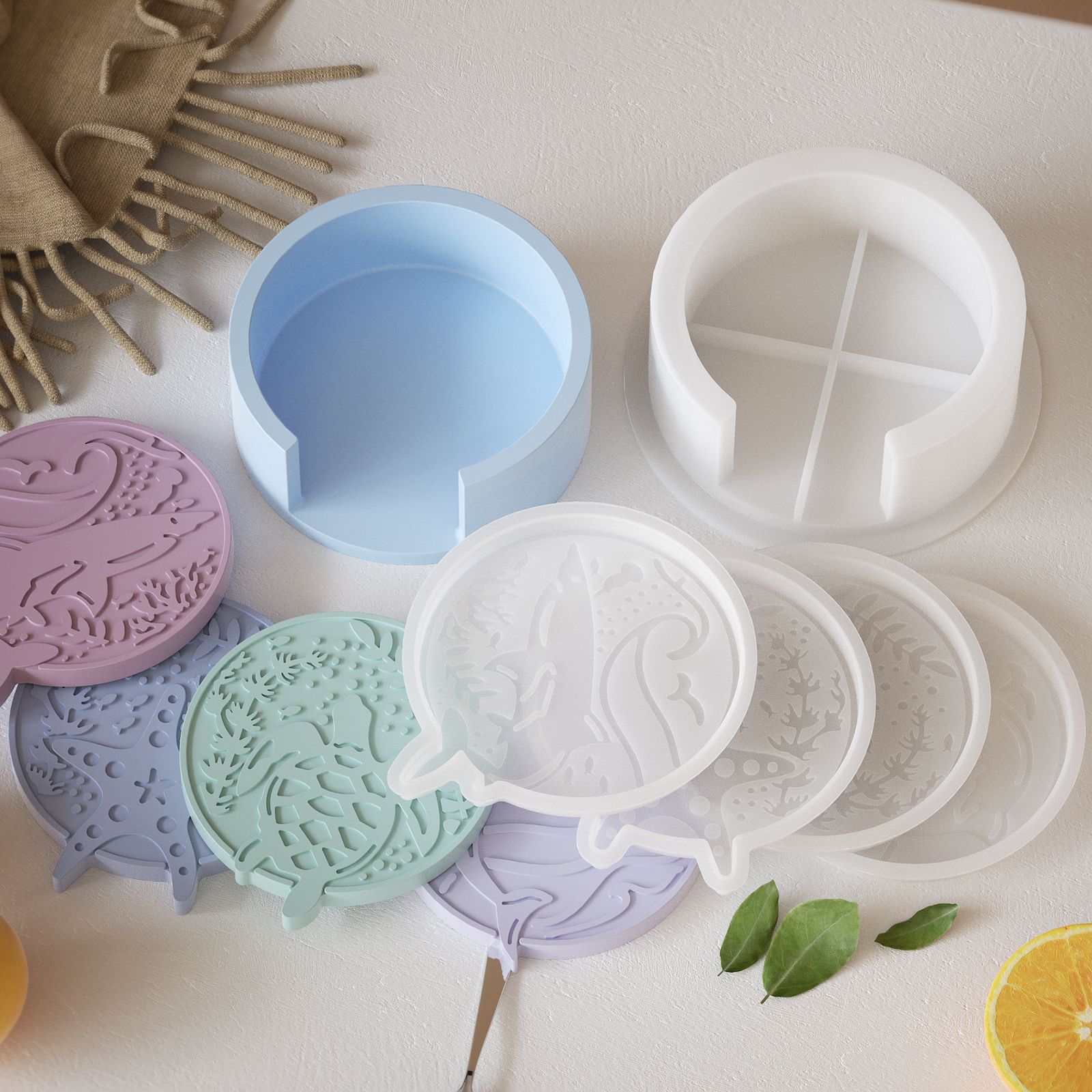 Plaster Coaster Storage Base M - Resin Ocean Wave Mold avis et prix