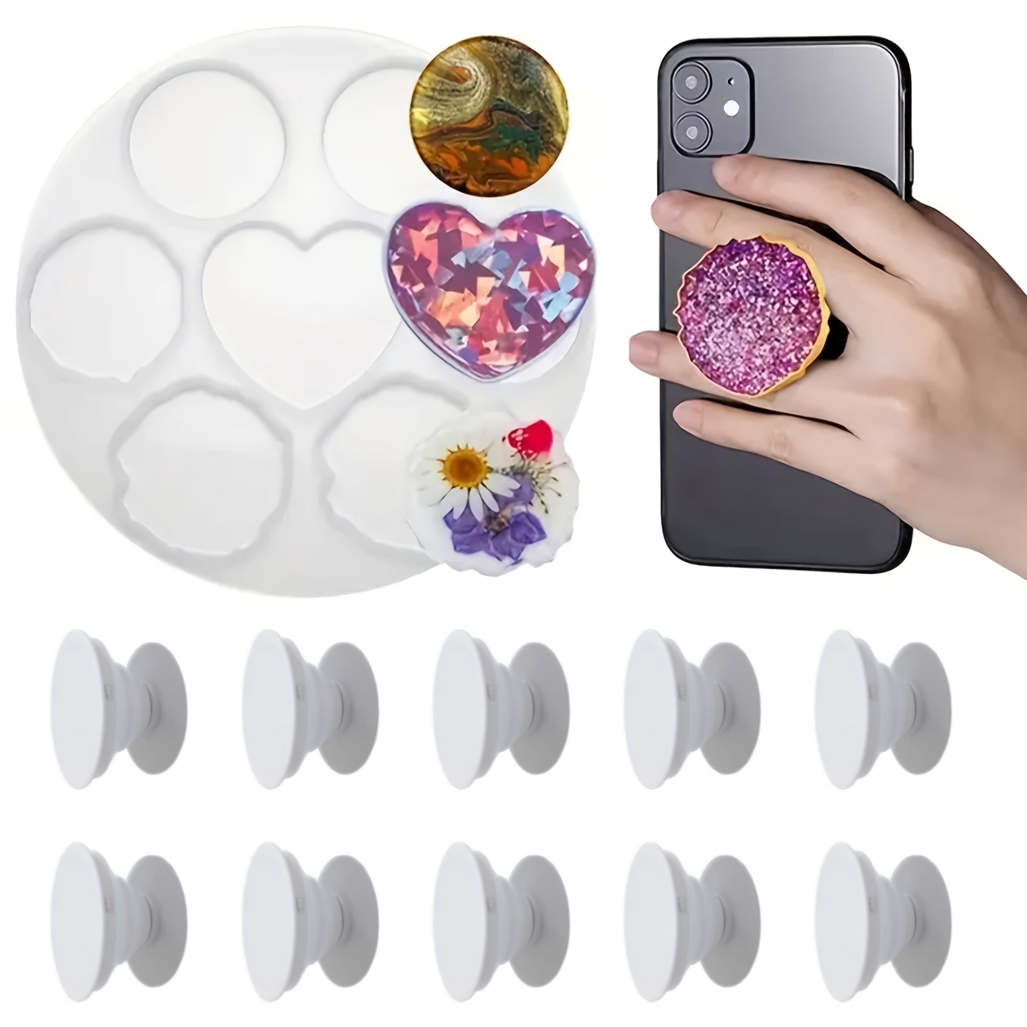 11Pcs, Irregular Phone Holder  - Serving Tray Mold avis et prix