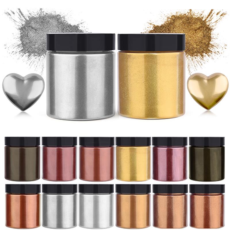 50g Shimmer Metallic Gold Silv - Resin Pigment Set avis et prix