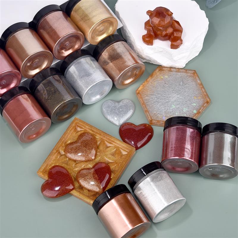 50g Shimmer Metallic Gold Silv - Resin Pigment Set avis et prix