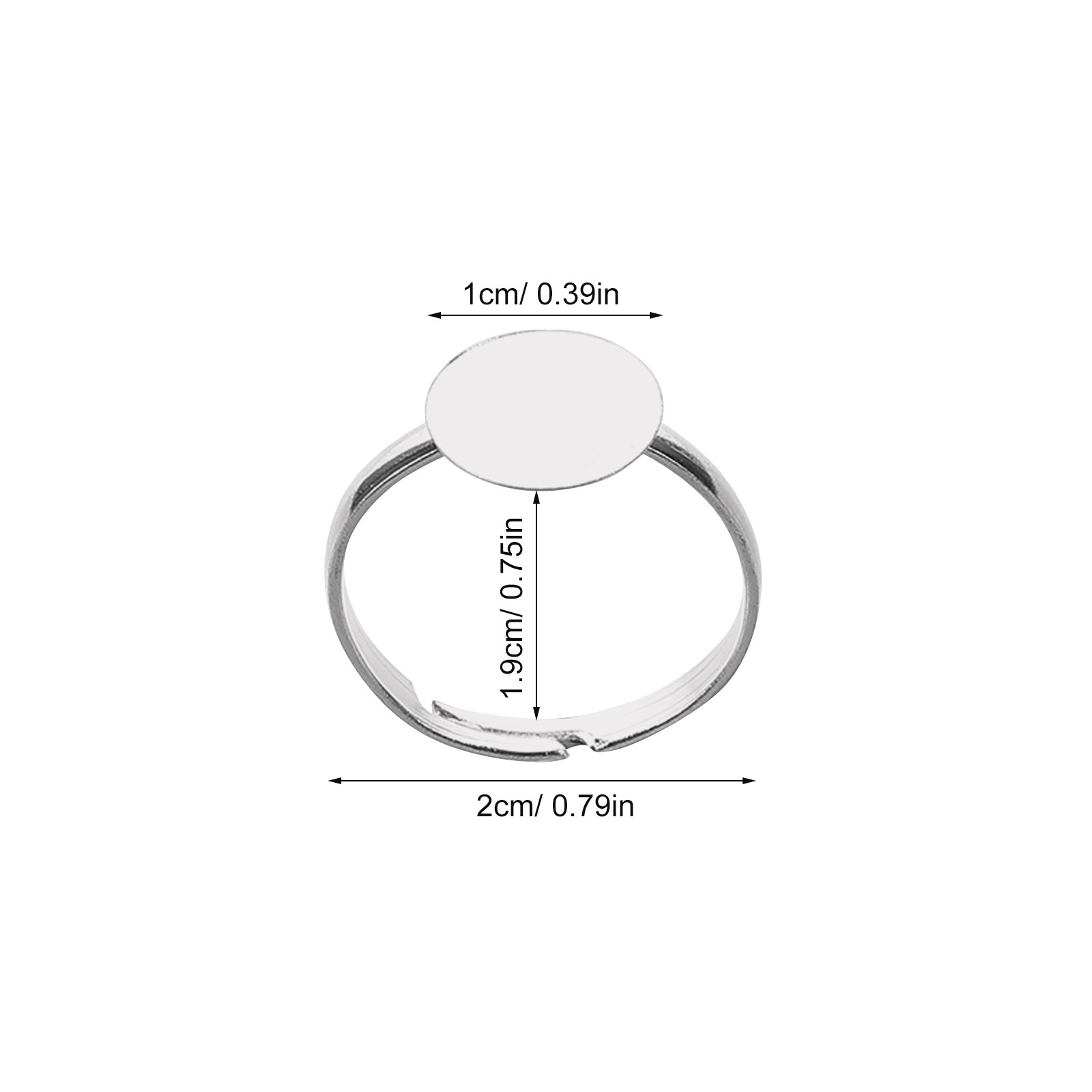 20Pcs Adjustable Blank Ring Fi - Resin Crafts avis et prix