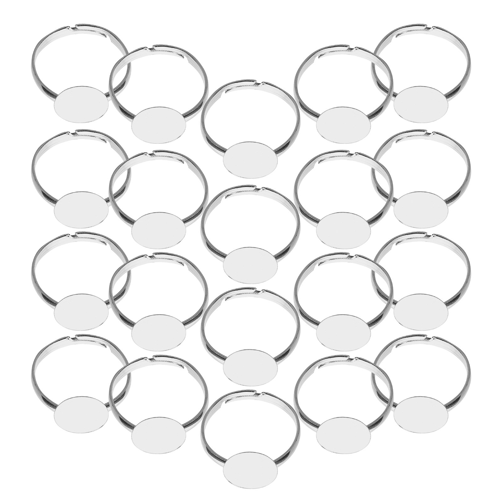 20Pcs Adjustable Blank Ring Fi - Resin Crafts avis et prix