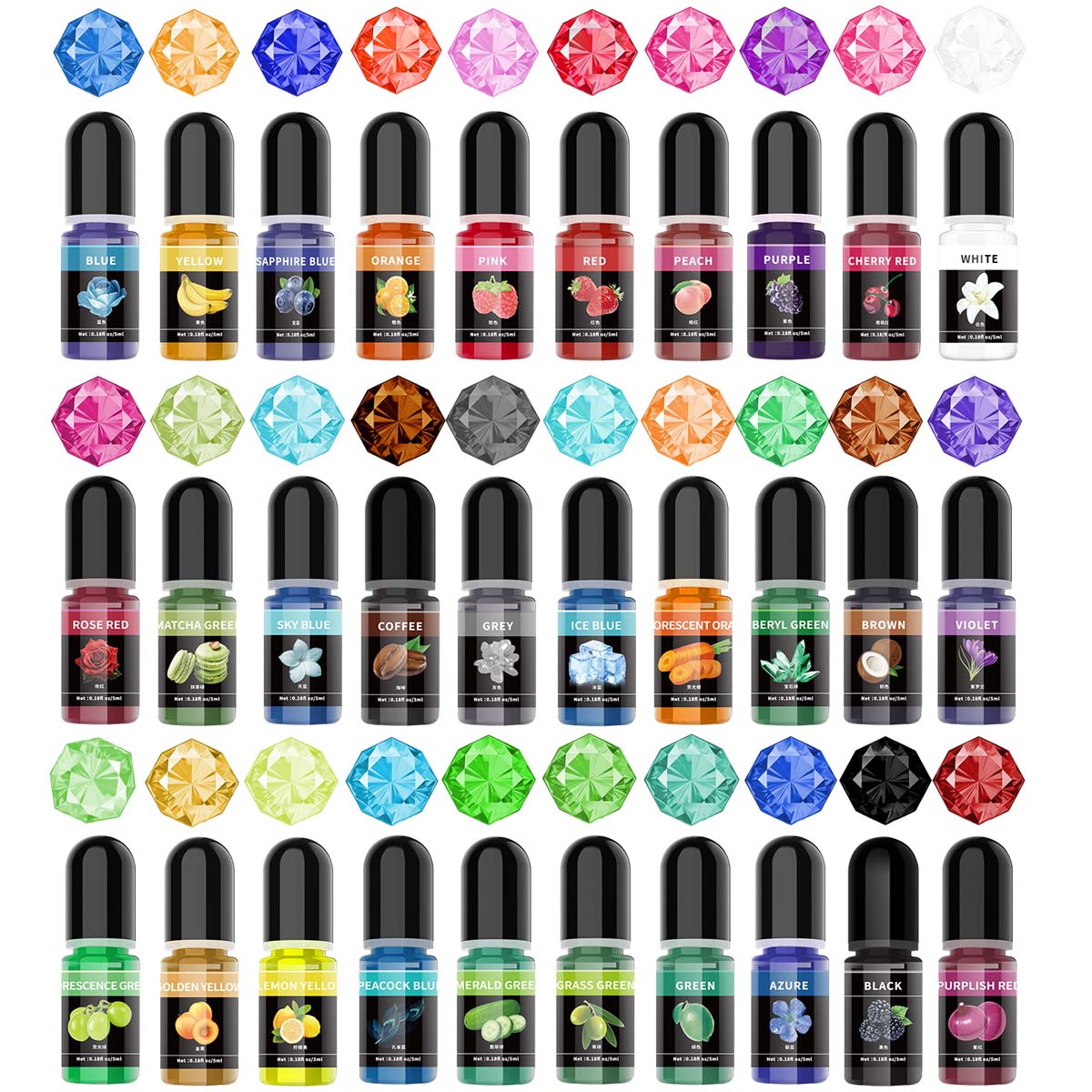 5ml/Bottle Epoxy Resin Pigment - Resin Pigment Set avis et prix