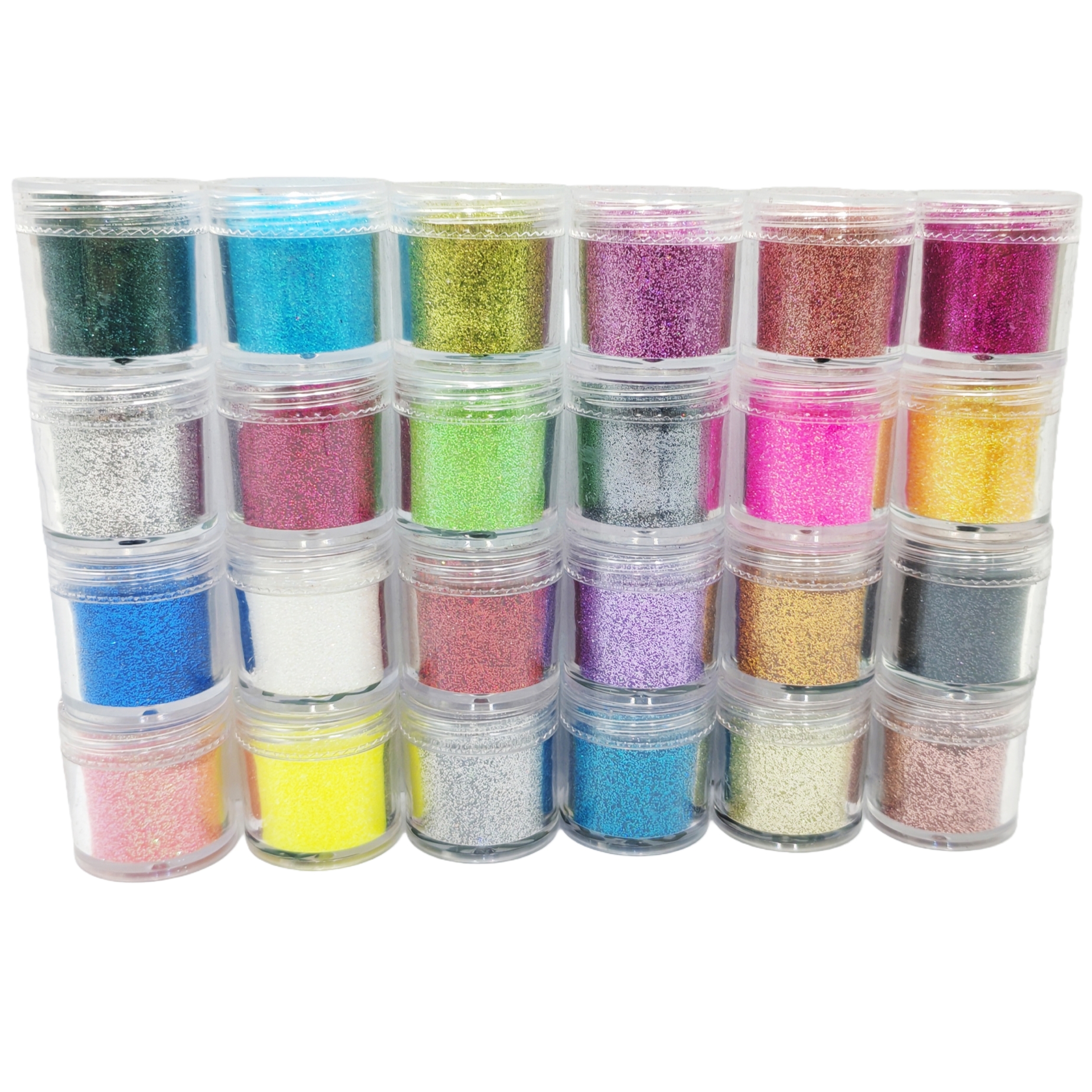 24-Color Cosmetic Iridescent H - Resin Glitter Pack avis et prix
