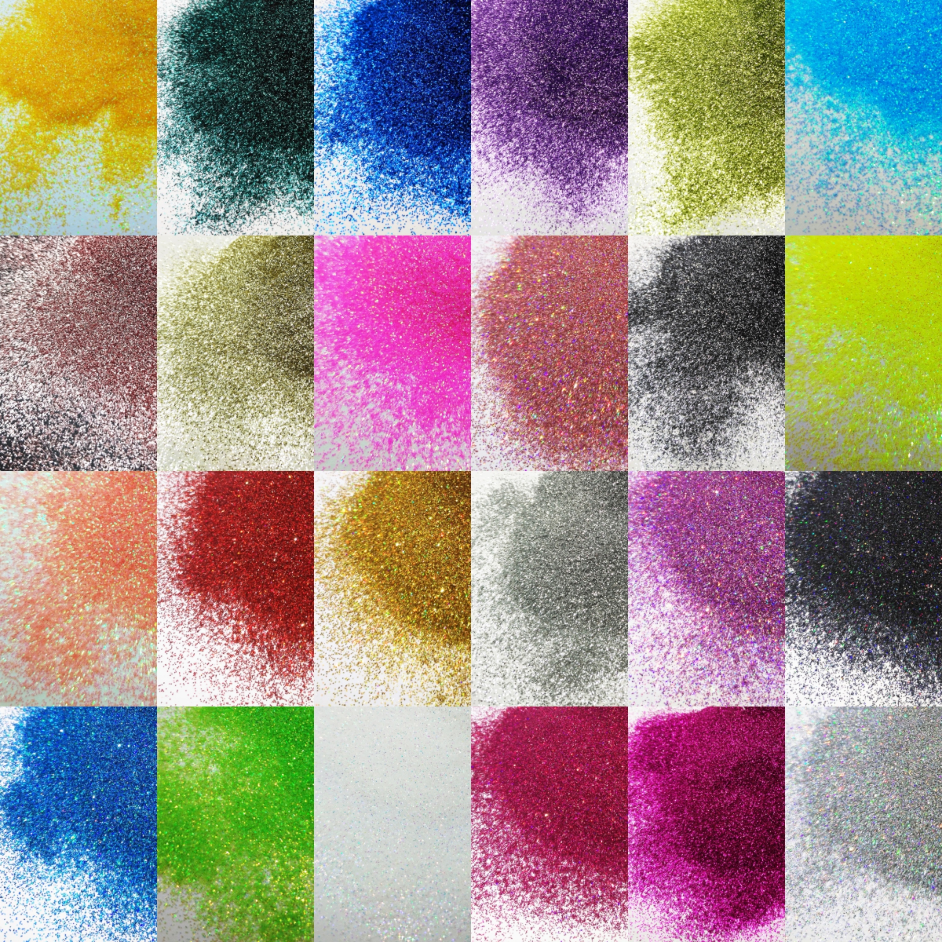 24-Color Cosmetic Iridescent H - Resin Glitter Pack avis et prix