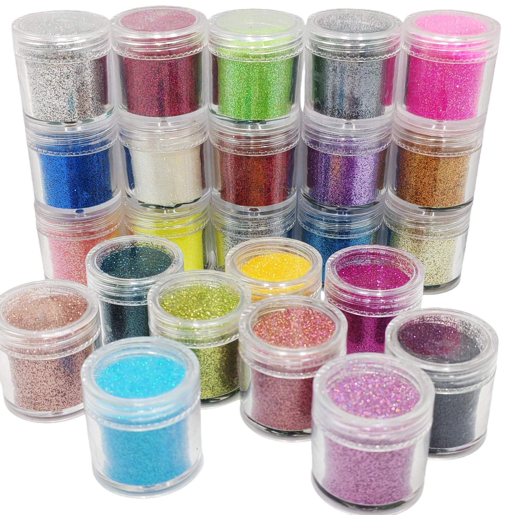24-Color Cosmetic Iridescent H - Resin Glitter Pack avis et prix