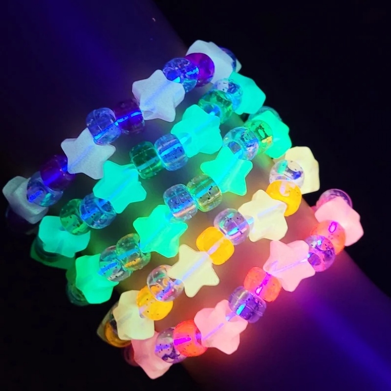 5 Glow star kandi bracelet set - Resin Glitter Pack avis et prix