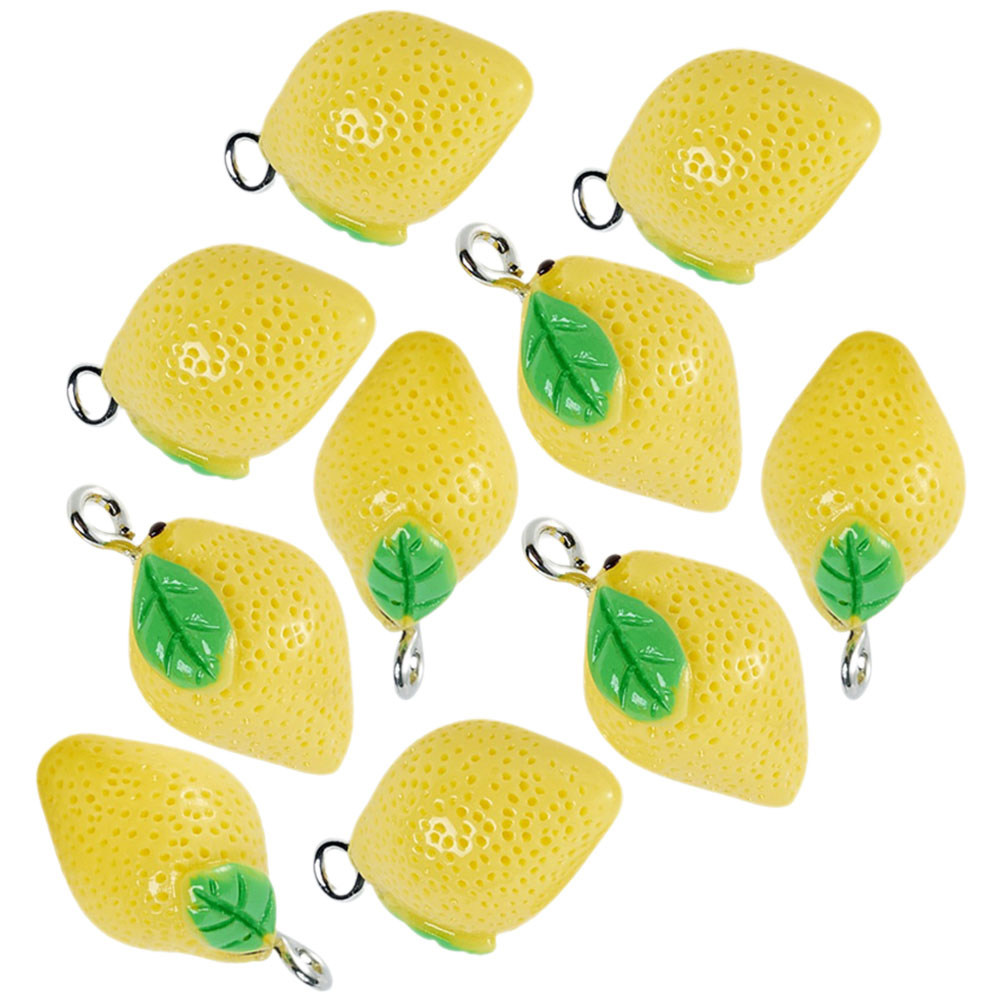 10Pcs Mini Lemon Charms Resin  - Resin Crafts avis et prix
