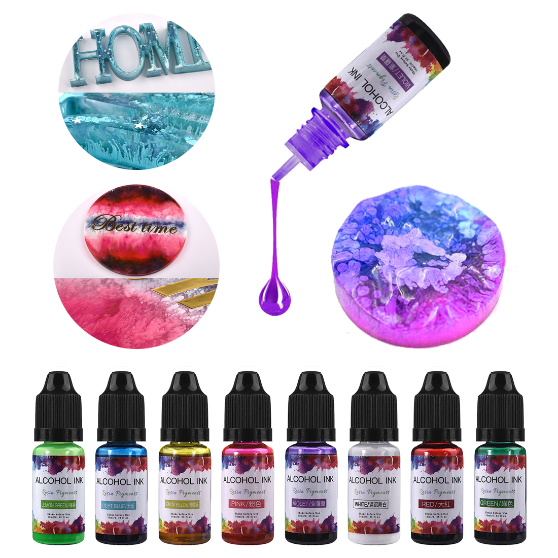 10ml/15ml Art Ink Alcohol Resi - Resin Dye Alcohol avis et prix