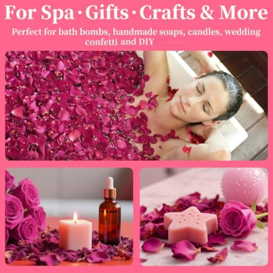 Dried Rose Petals Bulk 5oz Nat - Dried Flower Bulk avis et prix