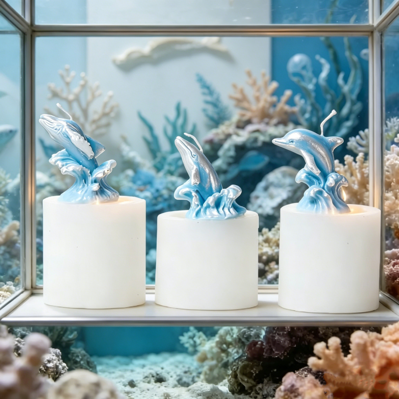 3D Whale & Dolphin with Wave S - Resin Ocean Wave Mold avis et prix