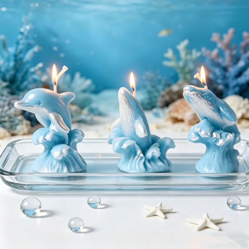 3D Whale & Dolphin with Wave S - Resin Ocean Wave Mold avis et prix
