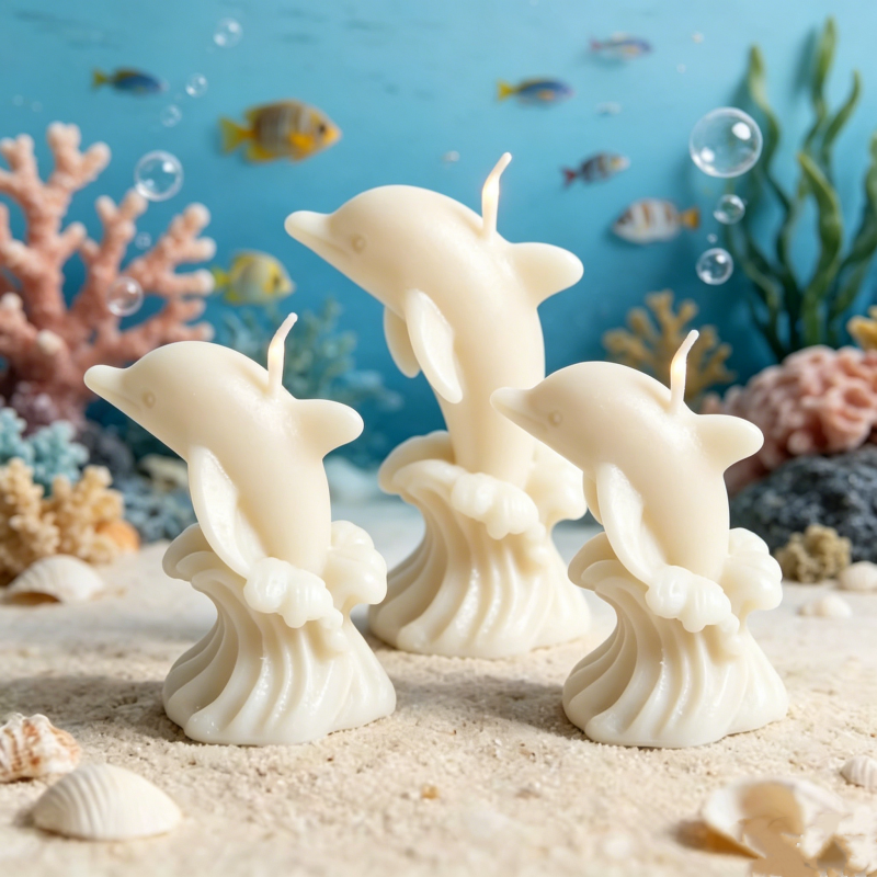 3D Whale & Dolphin with Wave S - Resin Ocean Wave Mold avis et prix