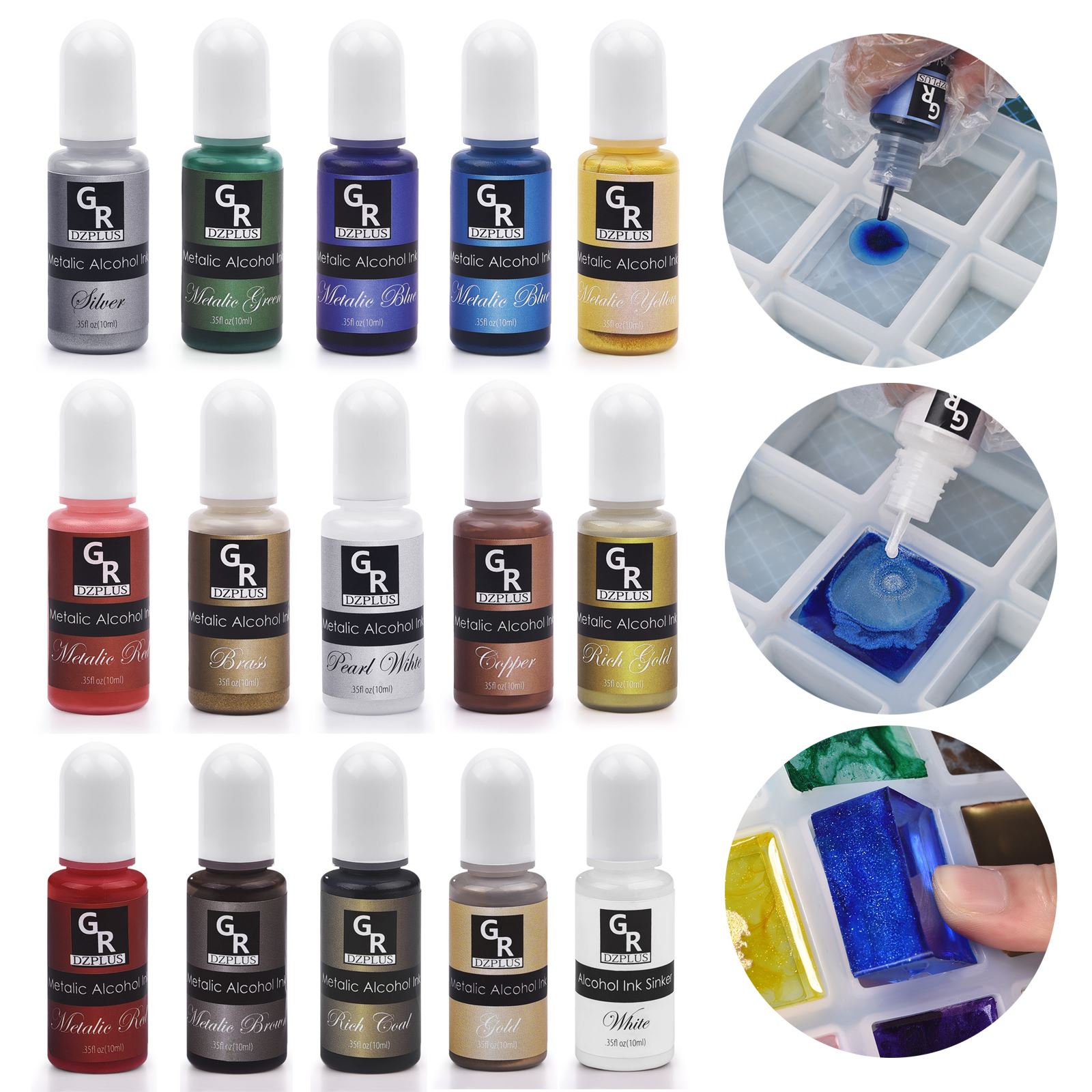 1 Set Resin Pigment Kit Art In - Resin Dye Alcohol avis et prix