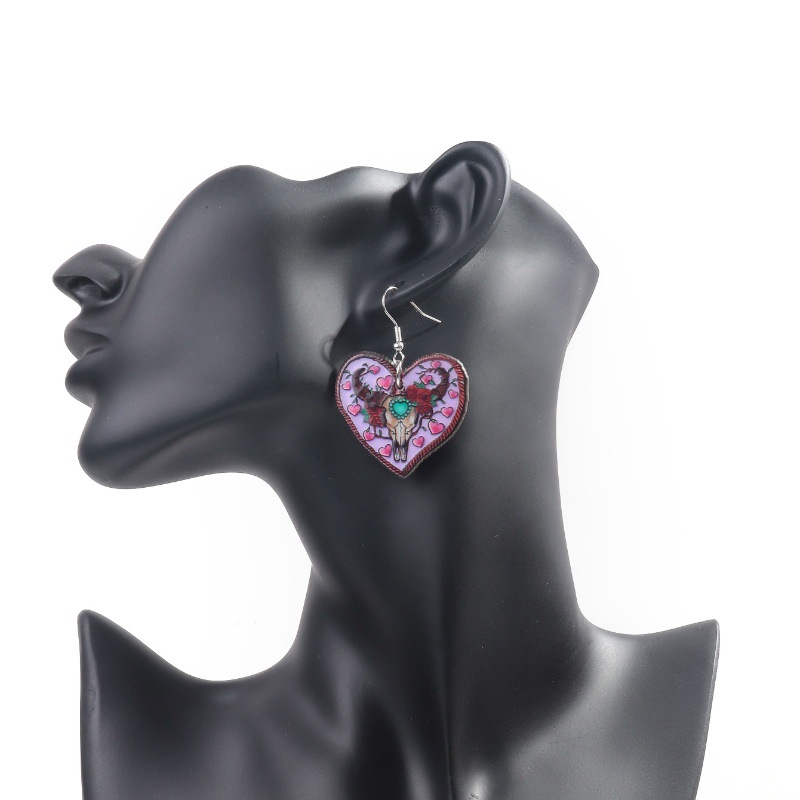 Dried Flower Earrings Heart Re - Dried Flower Bulk avis et prix