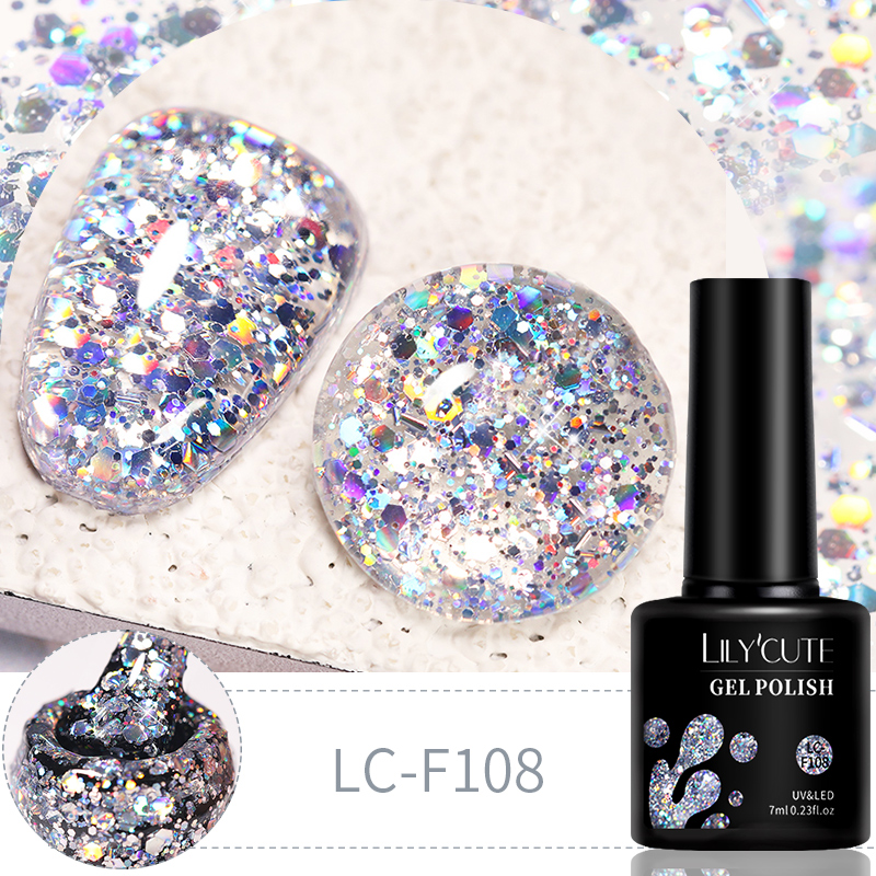 LILYCUTE 7ml 6Pcs/Set Glitter  - Resin Glitter Pack avis et prix