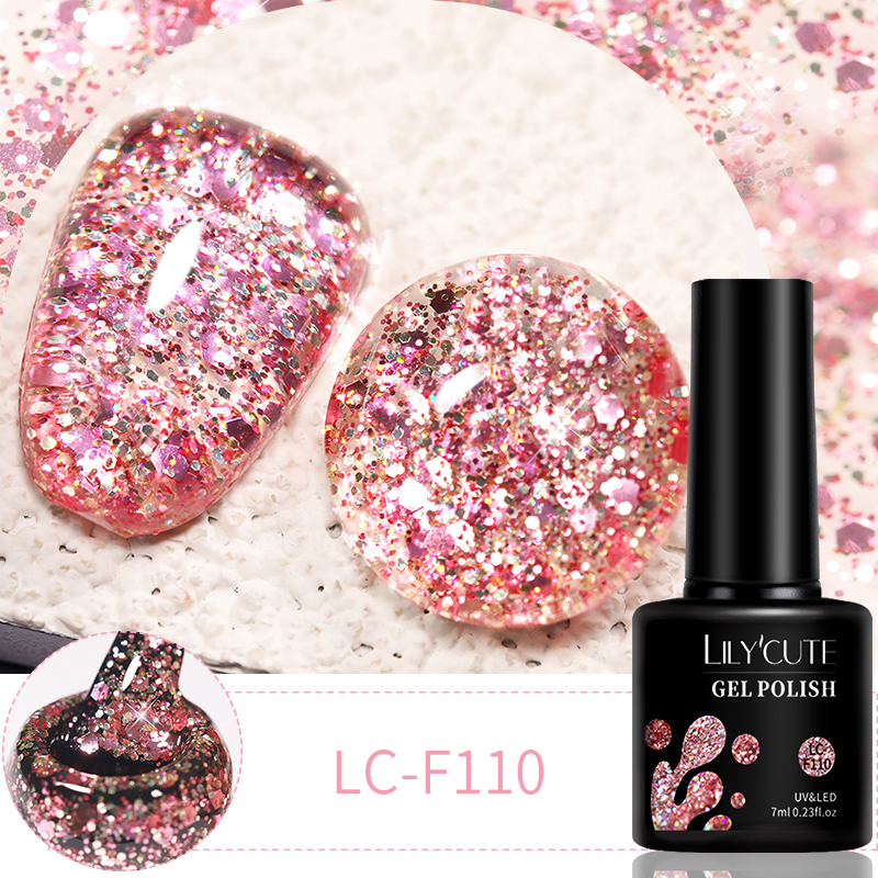LILYCUTE 7ml 6Pcs/Set Glitter  - Resin Glitter Pack avis et prix