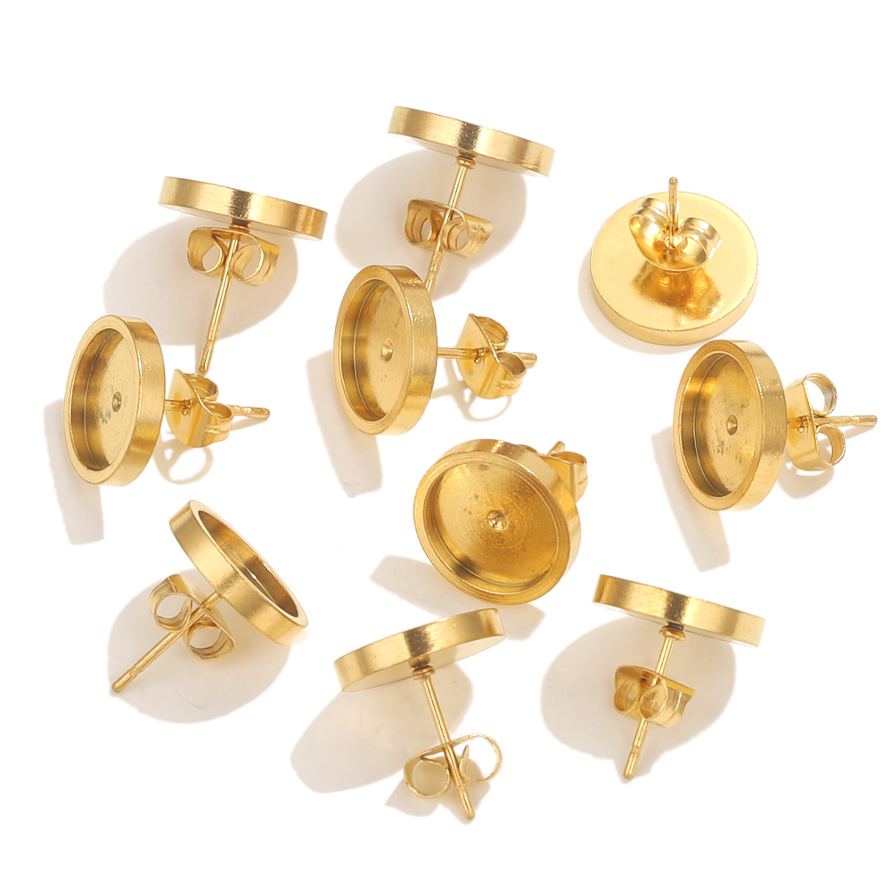 10pcs Stainless Steel Gold Ear - Resin Craft Kit avis et prix