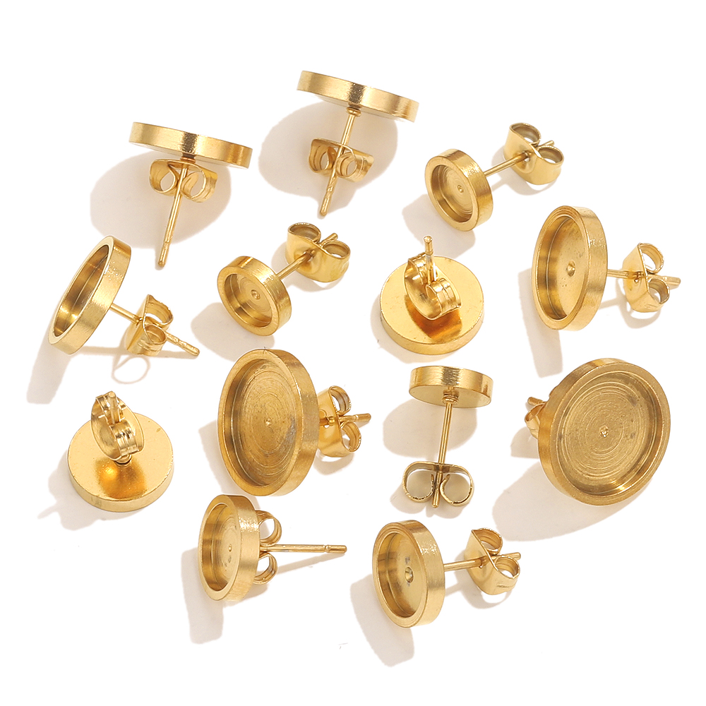 10pcs Stainless Steel Gold Ear - Resin Craft Kit avis et prix