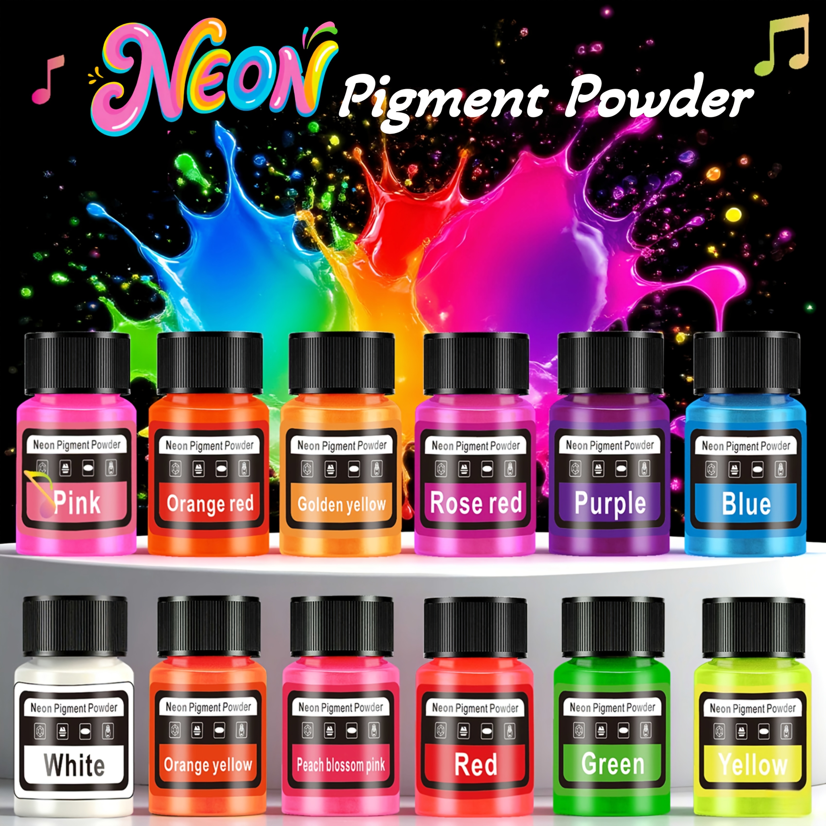 Fluorescent Powder/Neon Resin  - Resin Pigment Set avis et prix