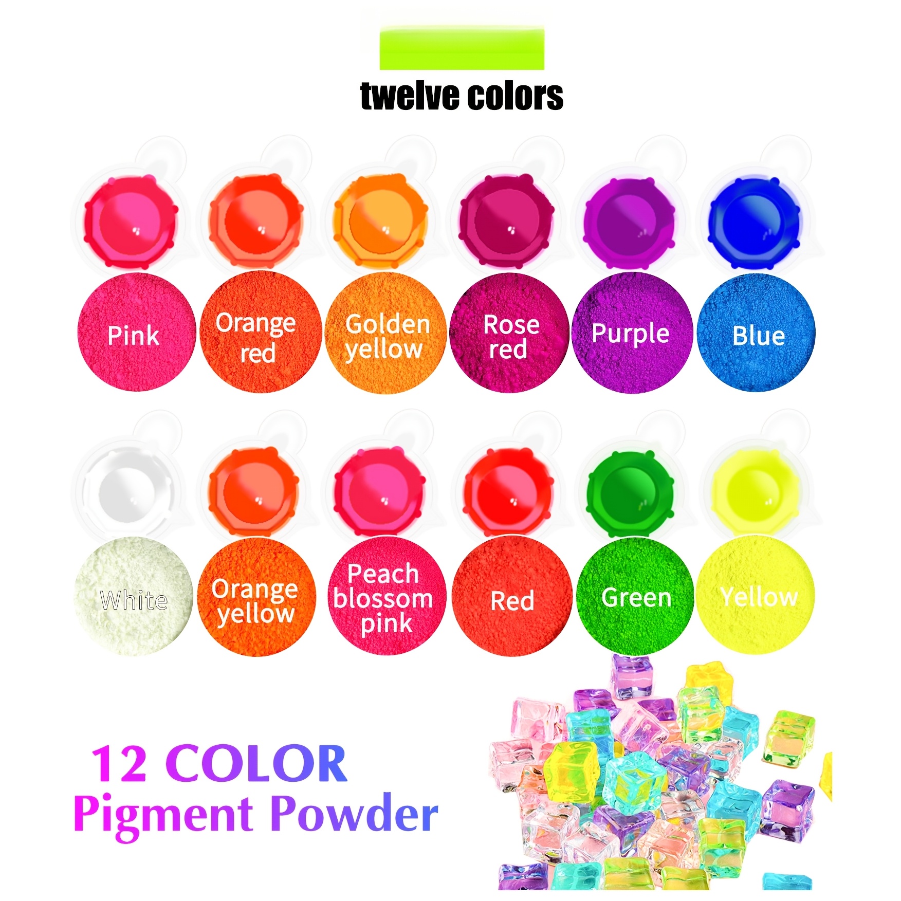 Fluorescent Powder/Neon Resin  - Resin Pigment Set avis et prix